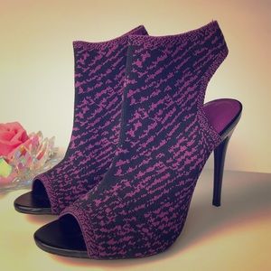 ZARA Fabric Cage Sandal Heels Purple EU 39 US 8